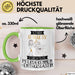 Pferderennen-Enthusiastin Tasse Geschenk Becher Stark Attraktiv Furchtlos Pferderennen-Enthusiastin Lustige Geschenkidee Grün Trendation