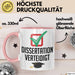 Doktorarbeit Geschafft Tasse Geschenk Dissertation Verteidigt Geschenkidee Master Doktor Kaffee-Becher Rosa Trendation