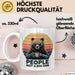 Introvertierter Bär Tasse Geschenk Lustige Geschenkidee People Not A Big Fan Weiß Trendation