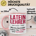 Lateinlehrer Unterricht Tasse Geschenk Lustige Geschenkidee Spruch Latein Lehrer Rosa Trendation