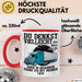 Lkw Fahrer Trucker Tasse Geschenk Lustige Geschenkidee Spruch Du Denkst Vielleicht Ich Höre Dir Zu Rot Trendation