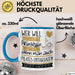 Pilates-Enthusiastin Tasse Geschenk Spruch Wer Will Schon Prinzessin Sein Wenn Man Auch Pilates-Enthusiastin Sein Kann Blau Trendation