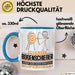 Bogenschießer Geschenk Tasse Ich Bin Bogenschießer Aber Sag Doch Einfach Superheld Lustige Geschenkdiee für Bogenschießer Kaffee-Becher Blau Trendation