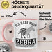 IT Informatiker Nerd Tasse Geschenk Ich habe mein Zebra Rosa Trendation