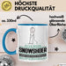 Snowshoer Geschenk Tasse Ich Bin Snowshoer Aber Sag Doch Einfach Superheld Lustige Geschenkdiee für Snowshoer Kaffee-Becher Blau Trendation