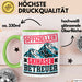 Ski Tasse Geschenk Grafik Offizieller Skihasen Betreuer Becher Grün Trendation