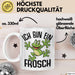 Frosch-Liebhaber Tasse Geschenk Ich Bin Ein Frosch Jungs Weiß Trendation