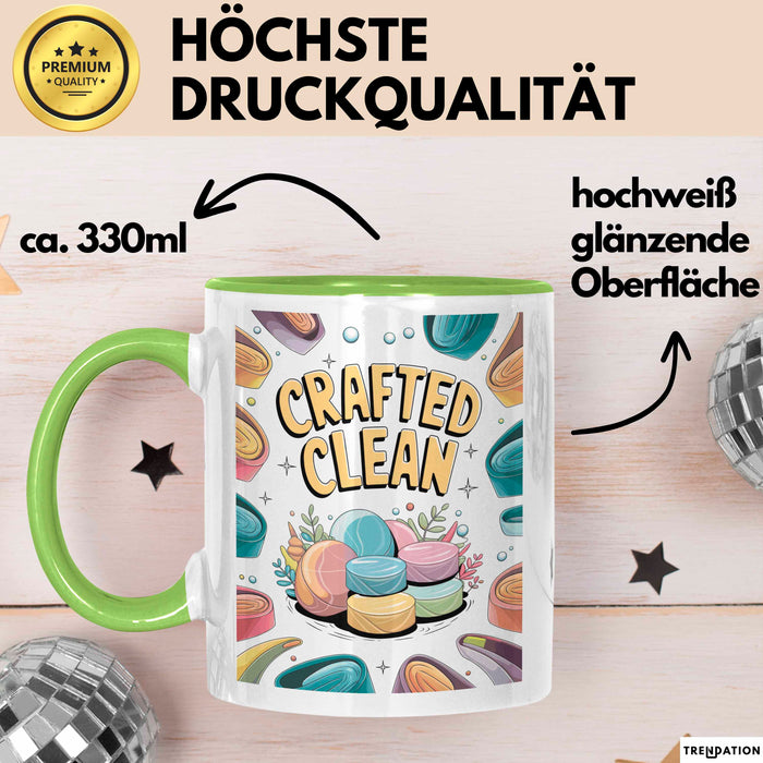 Seifenmacher Tasse Geschenk Lustige Geschenkidee Spruch Für Handgemachte Kreative Grün Trendation