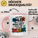 Maler Tasse Geschenk Der Maler macht die Welt bunter Geschenkidee Lustig Rosa Trendation