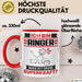 Ringer Tasse Geschenk für Ringer Geburtstag Lustiger Spruch Kaffee-Becher Was Ist Deine Superkraft Rot Trendation