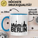 Berlin Tasse Geschenk Stadt Deutschland Hauptstadt Becher Blau Trendation