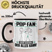 Pop-Fan Tasse Geschenk für Pop-Fan Der Mann Der Alles Kann Geschenkidee zum Geburtstag Schwarz Trendation