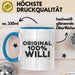 Willi Tasse Original 100% Willi Geschenk Blau Trendation