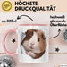 Meerschweinchen Tier Tasse Geschenk Lustige Geschenkidee Rosa Trendation