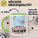 Taucher Geschenk Tasse So Gut Kann Nur Ein Taucher Aussehen Geschenkidee Kaffee-Becher Grün Trendation