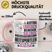 Reitsportler Geschenk Tasse Lustiger Spruch Erheben Sie Sich Der Reitsportler Betritt den Raum Rosa Trendation