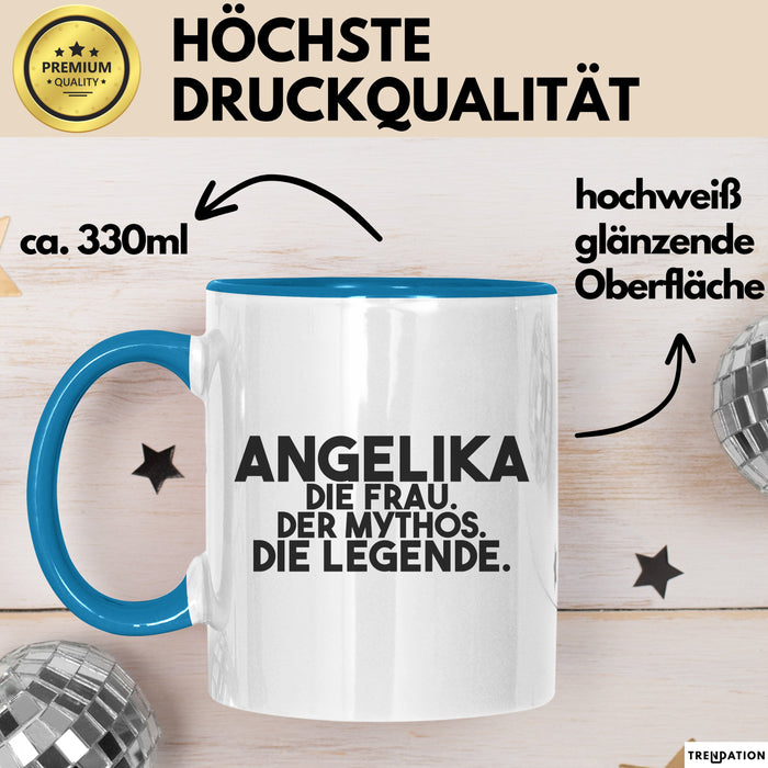 Angelika Tasse Angelika – Die Frau. Der Mythos. Die Legende. Geschenk Blau Trendation