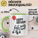 Geburtstagsfeier Tasse Geschenk Lustige Geschenkidee Spruch Alles Gute Zum Geburtstag Feier Richtig Grün Trendation