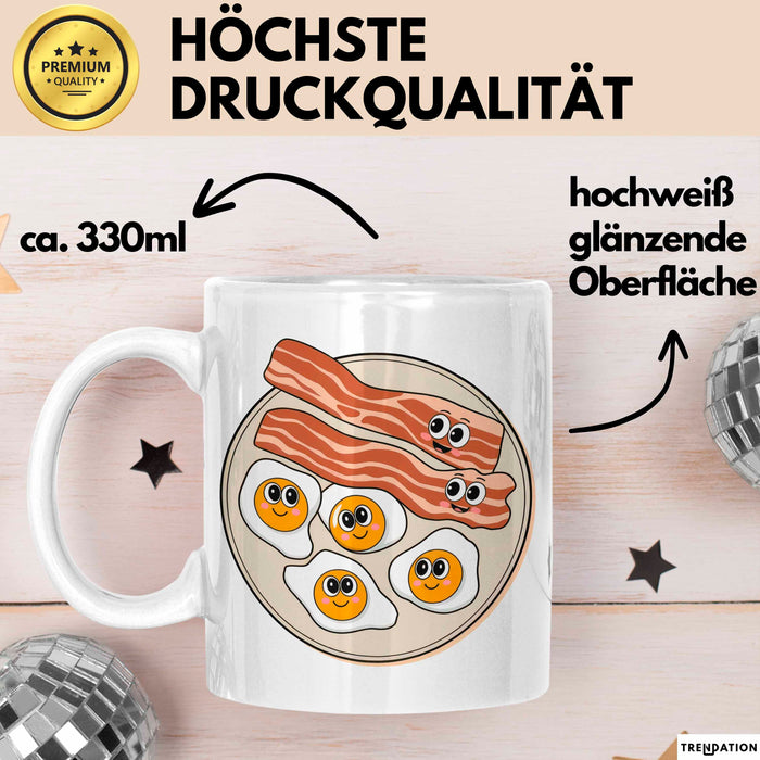 Keto Diät Fan Tasse Geschenkidee für Low Carb Liebhaber Weiß Trendation
