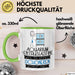 Aquarium-Enthusiastin Weil Es Keinen Schöneren Beruf Gibt Tasse Geschenk für Eine Aquarium-Enthusiastin Lustig Grün Trendation