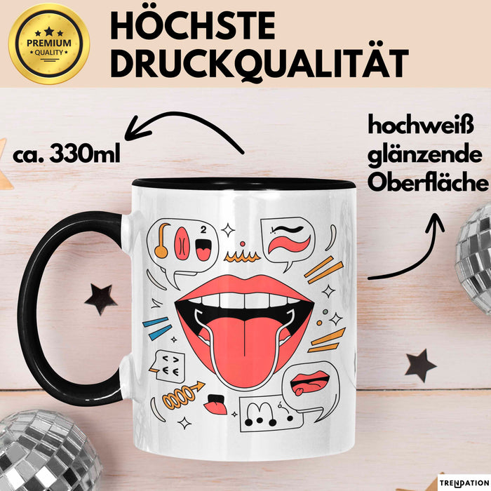 Akzent Coach Tasse Geschenk Lustige Geschenkidee Spruch Für Sprach Trainer Trendation