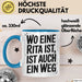 Rita Tasse Geschenk Wo Eine Rita Ist Ist Auch Ein Weg Geschenkidee Becher mit Name Blau Trendation