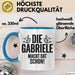 Gabriele Tasse Geschenk Die Gabriele Macht Dat Schon Geschenkidee Becher mit Name Blau Trendation