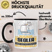 Segler Geschenk Tasse Ich Bin Segler Aber Sag Doch Einfach Superheld Lustige Geschenkdiee für Segler Kaffee-Becher Schwarz Trendation