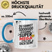 Schüler Abschluss Tasse Geschenk Lustige Geschenkidee Spruch Du Kannst So Verdammt Super Mega Stolz Auf Dich Blau Trendation