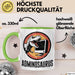 IT Informatiker Nerd Tasse Geschenk Adminosaurus Spruch Grün Trendation