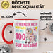 100. Geburtstag Tasse Frauen Geschenk Bitte Nur Kein Neid Nur Weil Ich mit 100 Noch So Gut Aussehe Mama Oma Rot Trendation
