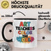 Kunstliebhaber Kunstlehrer Künstler Tasse Geschenk Lustige Geschenkidee Spruch Kunstlehrer Färben Die Welt Trendation