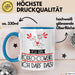 Geschenk für Rodeo-Cowgirl Tasse Lustige Geschenkidee Geburtstag Ich Bin Rodeo-Cowgirl Ich Darf Das Blau Trendation