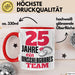 25 Jahre Tasse Geschenk Hochzeitstag Unschlagbares Team Spruch Rot Trendation