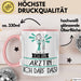 Geschenk für Ärztin Tasse Lustige Geschenkidee Geburtstag Ich Bin Ärztin Ich Darf Das Rosa Trendation