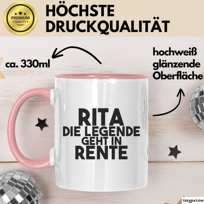 Rita Tasse Rita – Die Legende Geht In Rente Geschenk