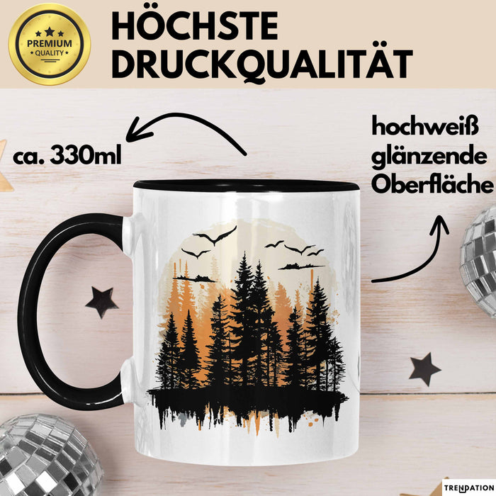 Wald Tasse Geschenk Wandern Geschenkidee Wanderlustige Trendation