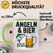 Angeln Fischer Bierliebhaber Tasse Geschenk Lustige Geschenkidee Spruch Angeln Und Bier Darum Bin Ich Hier Grün Trendation
