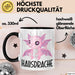 Hausdrache Tasse Geschenk Becher Schwarz Trendation