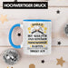 Trendation - Handwerker Tasse mit Spruch Geschenke für Handwerk Kaffeebecher KFZ Mechaniker Mechatroniker Blau Trendation