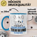 Tierfreund Geschenk Tasse So Gut Kann Nur Ein Tierfreund Aussehen Geschenkidee Kaffee-Becher Blau Trendation