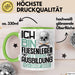 Fliesenleger Ausbildung Tasse Geschenk Ich Bin Fliesenleger In Der Ausbildung Ich Darf Das Geschenkidee Spruch Grün Trendation