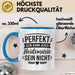 Heidemarie Tasse Geschenk Perfekt Sein Kann Jeder Geschenkidee Geburtstag Blau Trendation