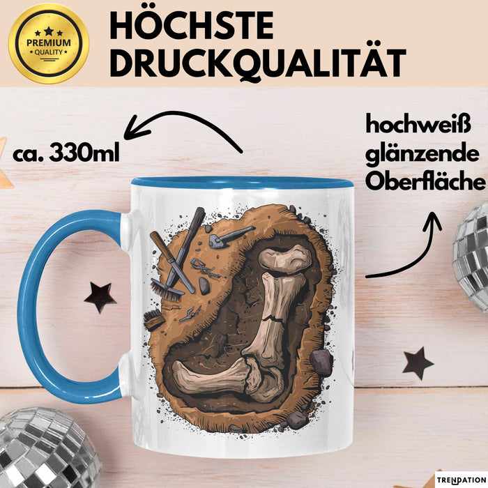Archäologe Tasse Geschenkidee für Ruinen Entdecker Blau Trendation