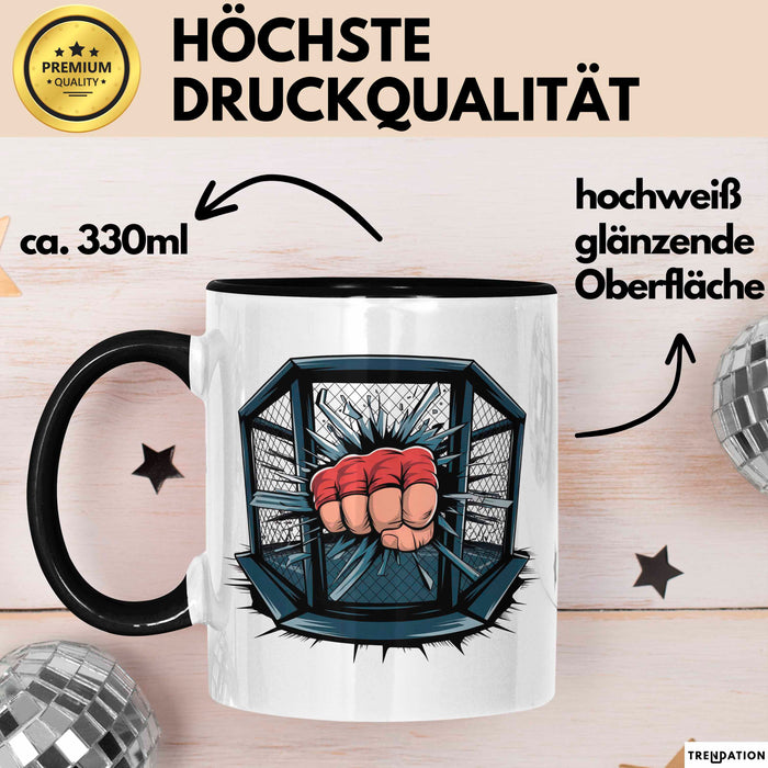 MMA Kämpfer Tasse Geschenkidee für Kampfsport Fans Trendation