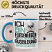 Fliesenleger Ausbildung Tasse Geschenk Ich Bin Fliesenleger In Der Ausbildung Ich Darf Das Geschenkidee Spruch Blau Trendation