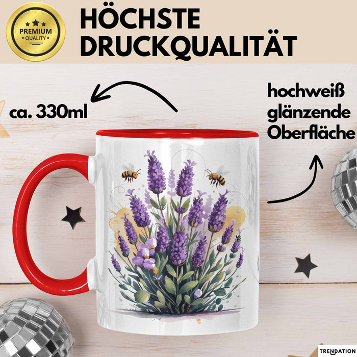 Gärtner Tasse Geschenkidee für Pflanzenliebhaber Spruch Rot Trendation
