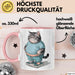Katzen Tierliebhaber Tasse Geschenk Lustige Geschenkidee Spruch Rosa Trendation