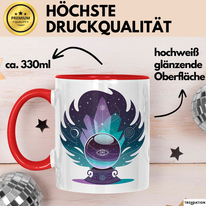 Spiritueller Suchender Tasse Geschenkidee für Innere Reise Rot Trendation