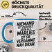 Marlies Tasse Geschenk Niemand Ist Perfekt Marlies Verdammt Nah Dran Geschenkidee Blau Trendation